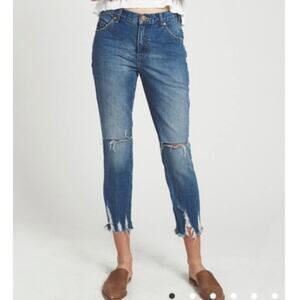 Free People One Teaspoon Blue High Waist Freebird Skinny Jeans NWT Size 29
